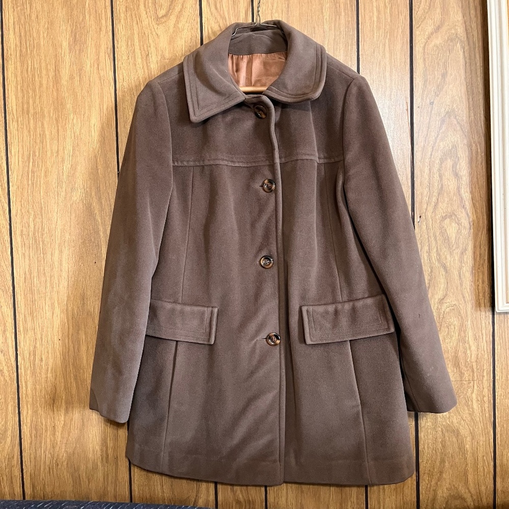 Vintage New England mackintosh coat XL